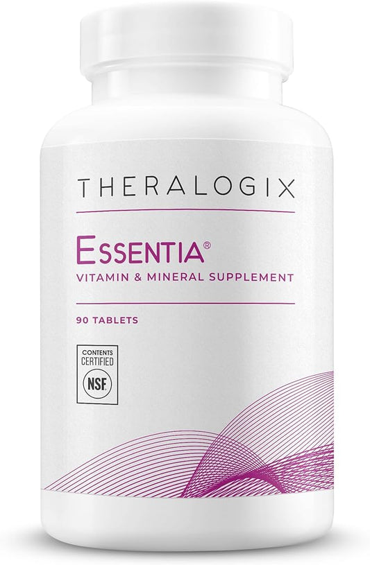 Theralogix Essentia Multivitamin for Women - 90-Day Supply - Women's Daily Multivitamin - Supports Immune Health & Bone Health - Includes Vitamin C, Vitamin D, Zinc & More - NSF Certified - 90 Tablets