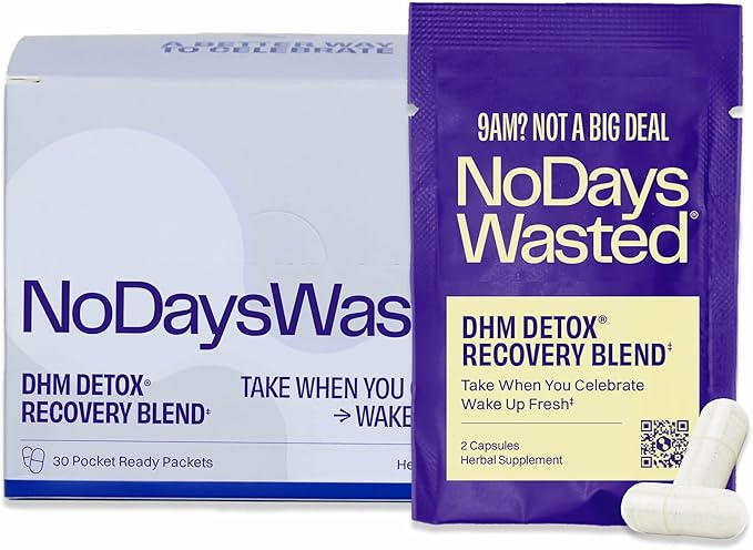 DHM Detox, No Days Wasted, 30 Servings - Take During Evening for Better Next Day and Recovery