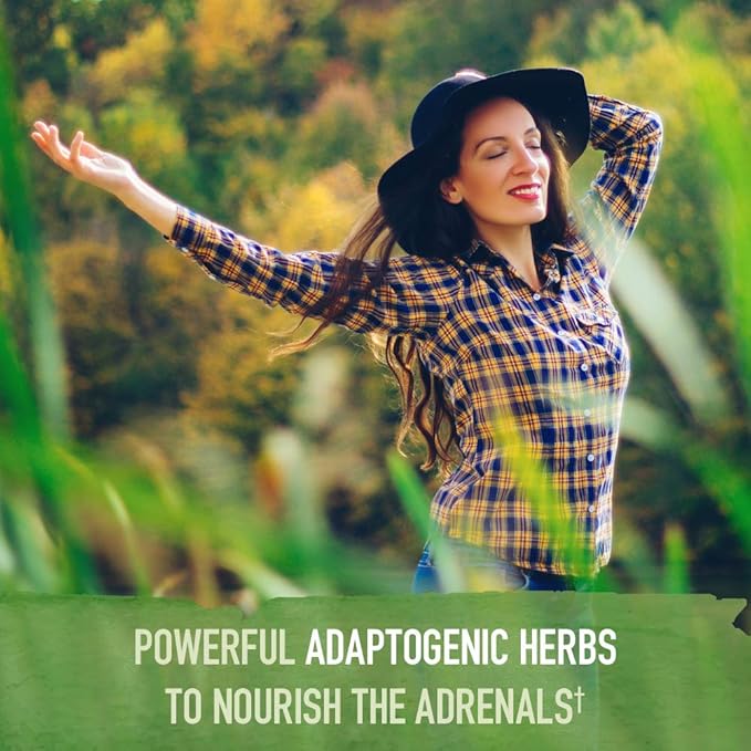 Garden of Life Organics Adrenal Daily Balance, Adaptogenic Herbs Ashwagandha, Holy Basil, B Complex & Probiotics, Organic Non-GMO, Vegan, Gluten Free Supplement, Two Month Supply, 120 Tablets