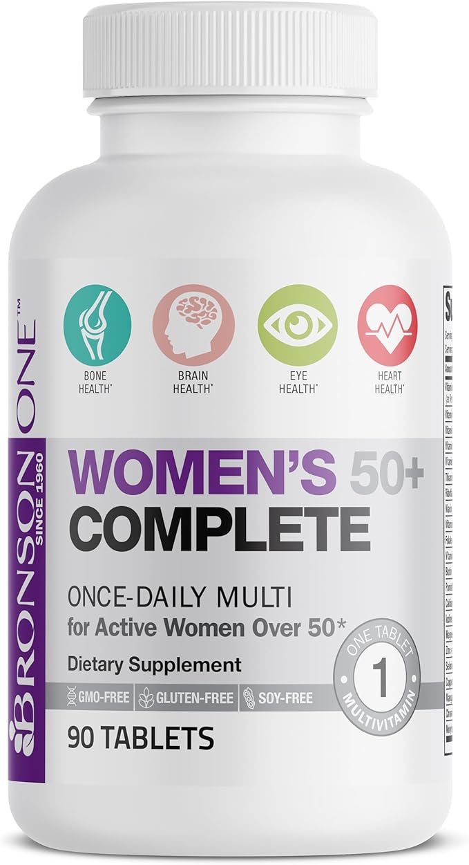 Bronson ONE Daily Women’s 50+ Complete Multivitamin Multimineral, 90 Tablets