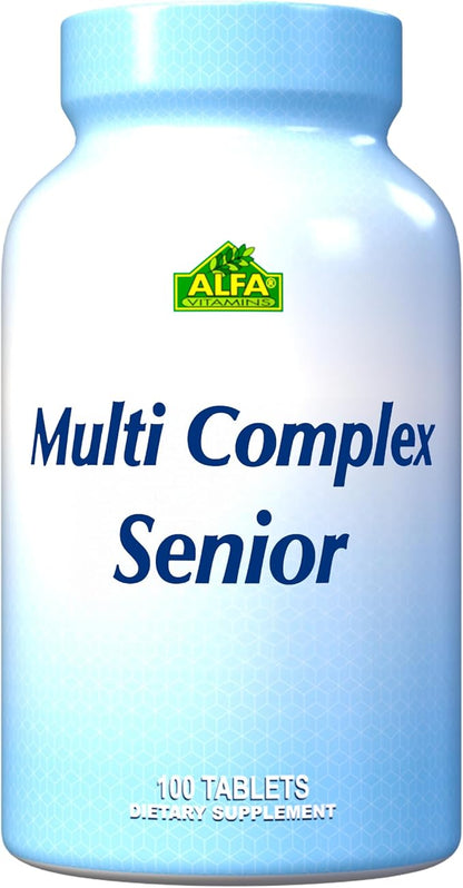 Multi Complex Senior - Nutritional Vitamins & Minerals for People Over 50 - Supports Cellular Energy Production and Every Day Health- 100 Tablets