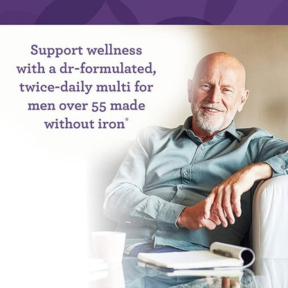 Innate Response Formulas Men’s 55+ Multivitamin - Daily Multivitamin for Men 55 and Over - with B Vitamins - Vegetarian, Non-GMO, Kosher, and Gluten-Free - 120 Tablets (60 Servings)