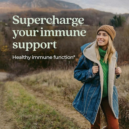 New Chapter® Vitamin C Immune Defense Supplement + Elderberry – Excellent Source of Vitamin C, One Daily Tablet for Healthy Immune Support, Made with Organic Herbs, Non-GMO, Gluten Free, 90 ct