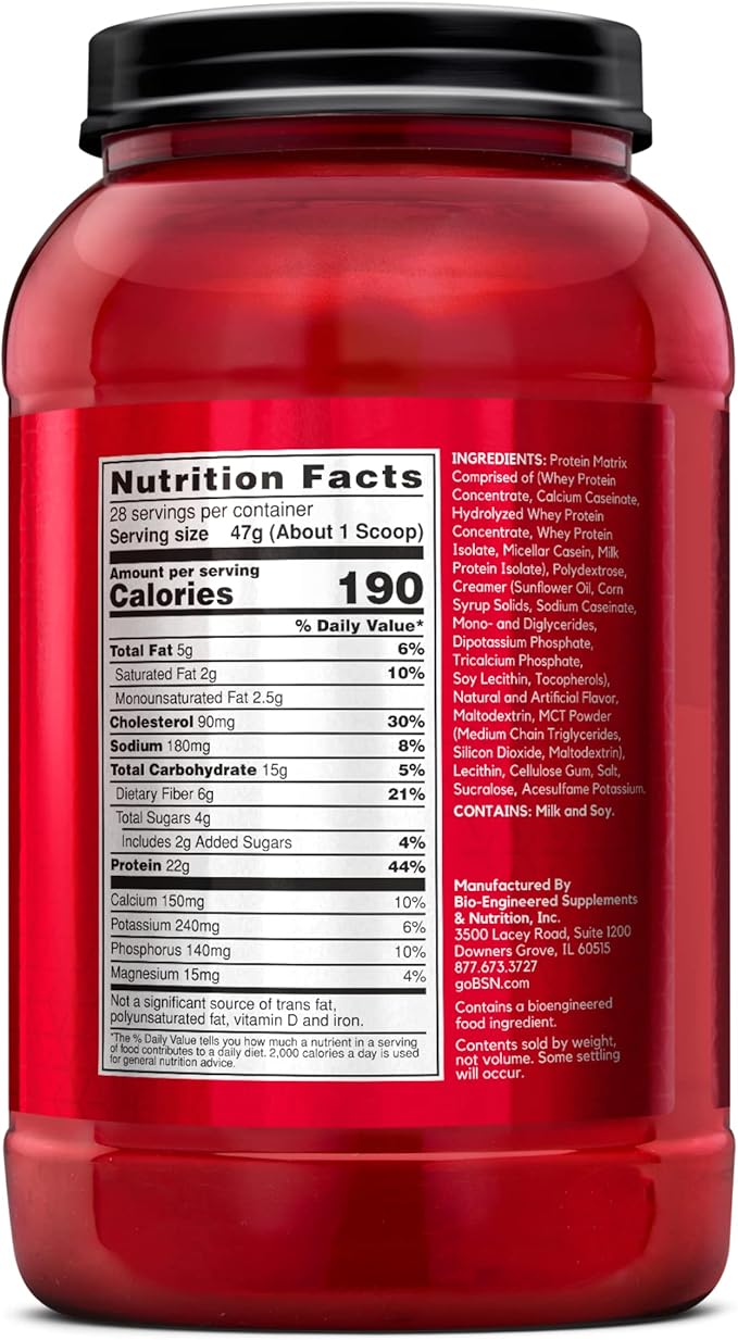 BSN SYNTHA-6 Whey Protein Powder, Vanilla Milk Isolate Protein Powder with Micellar Casein, Ice Cream, 28 Servings (Package May Vary)