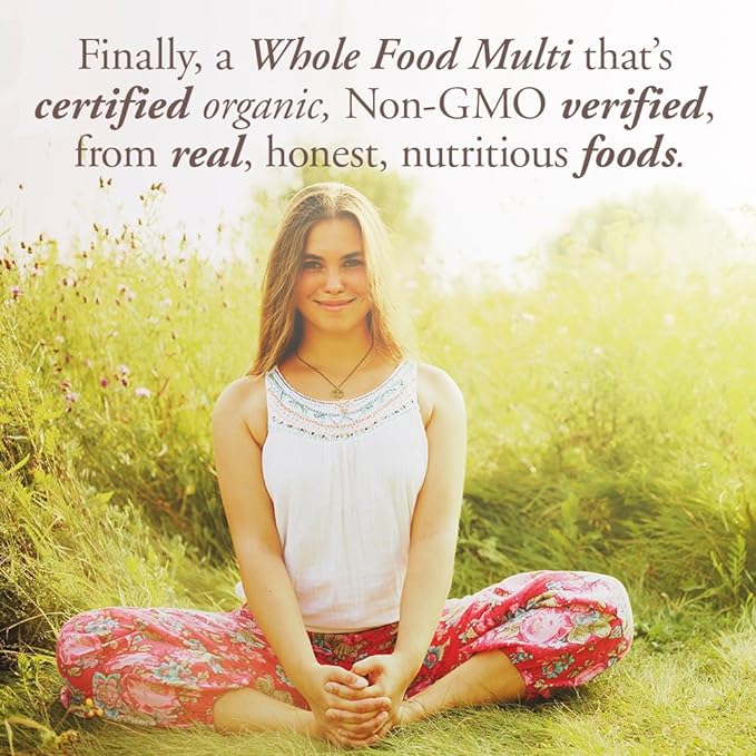 Garden of Life Organics Organic Multivitamin for Women - Womens Multi with Vitamin C, D, Folate, B6, B12, Biotin, Iron, Vegan Whole Food Vitamins for Women, Energy, Skin, Nails, 60 Tablets