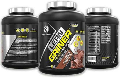 Forzagen Lean Gainer Premium Mass Builder | Mass Gainer Protein Powder for Men & Women | High Calorie Protein, Weight Gain, Bulk, Muscle Building Supplement | Dutch Chocolate, 8 lbs. (11 Servings)