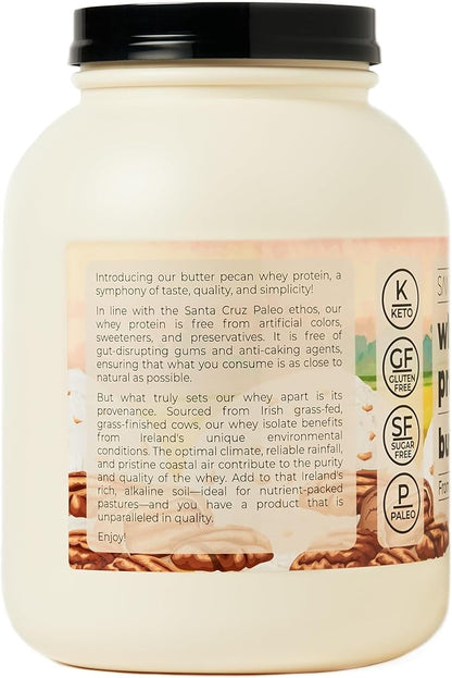 Santa Cruz Paleo Whey Protein Tub (Butter Pecan)