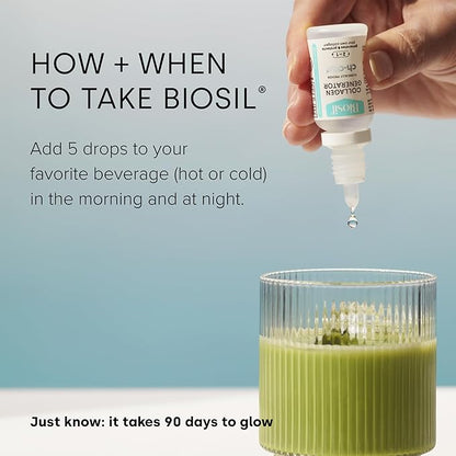 Biosil Collagen Generator - 1 fl oz Drops - with Patented ch-OSA Complex - Generates & Protects Your Own Collagen - GMO Free - 60-Day Supply