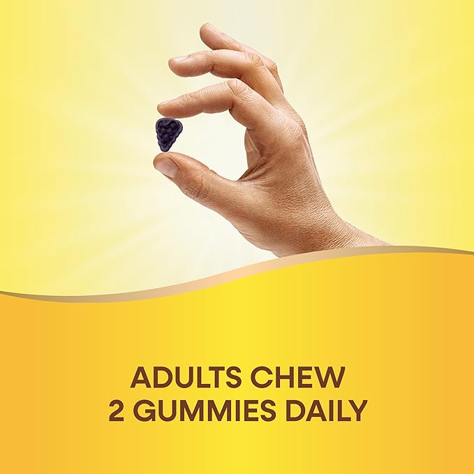 Nature's Way Brain Fuel, Supports Memory and Concentration*, Clinically Studied Cognigrape®, 60 Gummies, Grape Flavored