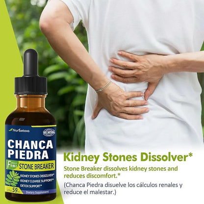 Chanca Piedra Herbal Tincture, Extract with Stone Breaker, for Kidney Stones Dissolve, Kidney Cleanse Support & Detox Support. 2oz