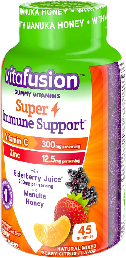 Vitafusion Super Immune Support Gummy Vitamins, 45ct