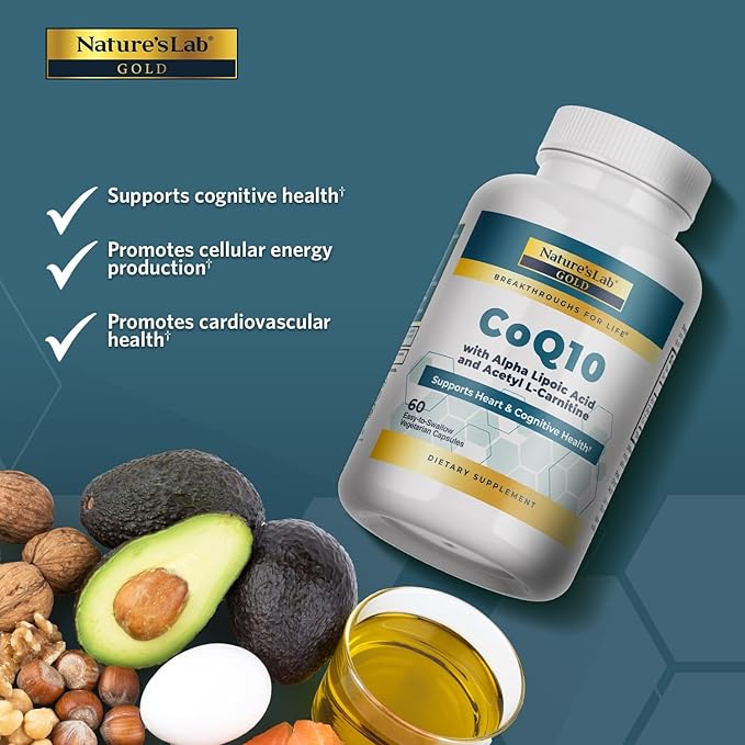 Nature's Lab Gold CoQ10 + Alpha Lipoic Acid + Acetyl L-Carnitine HCl