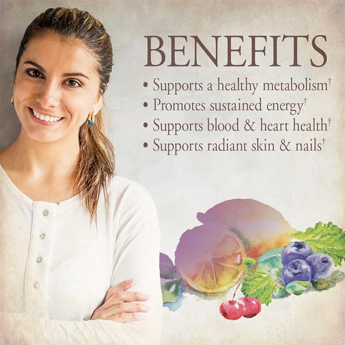 Garden of Life Organics Multivitamin for Women - Women's Once Daily Multi - Whole Food Multi with Iron, Biotin, Vegan Organic Womens Multivitamin for Health, Energy Hair Skin and Nails, 60 Tablets