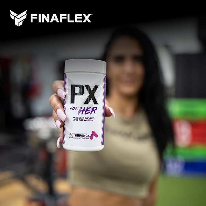 FINAFLEX PX for HER - 60 Capsules - Improves Thermogenic Metabolism with Caffeine, Ashwagandha & DIM - 30 Servings