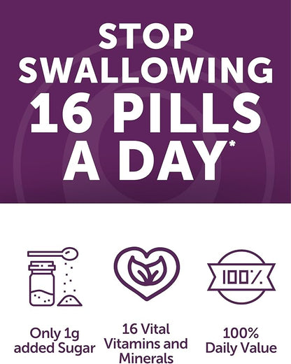 Lunakai USA Made 50 Plus Women's Multivitamin Gummies - Delicious Formula Enhanced with Essential Vitamins & Minerals for Health & Vitality - 60ct