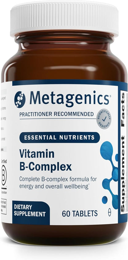 Metagenics B Vitamin Complex - Energy Support & Healthy Stress Response* - with Vitamin B6 & B12 - Vegetarian & Gluten-Free - 60 Tablets
