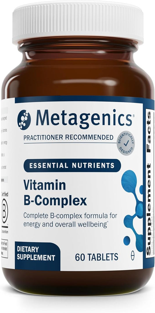 Metagenics B Vitamin Complex - Energy Support & Healthy Stress Response* - with Vitamin B6 & B12 - Vegetarian & Gluten-Free - 60 Tablets