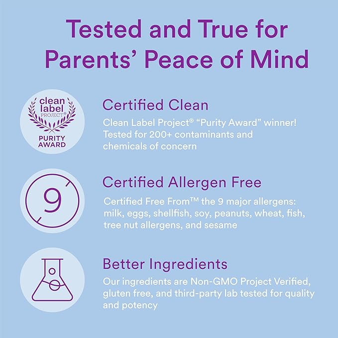 SmartyPants Organic Toddler Multivitamin, Daily Gummy Vitamins: Probiotics, Vitamin C, D3, Zinc, & B12 for Immune Support, Energy & Digestive Health, Fruit Flavor, 60 Gummies, 30 Day Supply