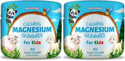 Infusions Calm Magnesium Gummies for Kids 90 Count - Soft and Delicious Healthy Muscle Bone & Energy Support Vegan Friendly & Non-GMO (2)