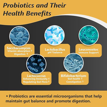 Probiotics with Prebiotics for Men and Women - 35 Strains Organic Probiotic 100 Billion CFU, Vegan Acidophilus Probiotic Supplement, Non-GMO Raw Probiotic 180 Capsules (180 Count/90 Days Supply)