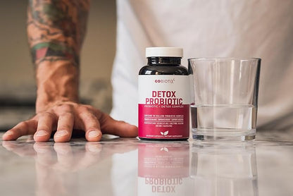 GOBIOTIX Probiotic Supplement with Digestive Enzymes - Detox and Digestive Health - Milk Thistle, Turmeric, and Dandelion Root for Gut Health - 50 Billion CFU - 60 Capsules