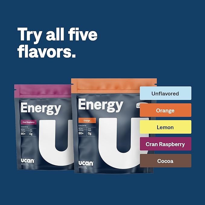 UCAN Energy Powder, Cran-Raz, Keto, Sugar-Free Pre & Post Workout for Men & Women, Non-GMO, Vegan, Gluten-Free, Great for Runners, Gym-Goers and High Performance Athletes | 28 Servings (24.6 Ounces)