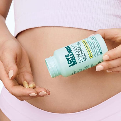 Love Wellness Daily Love Multivitamin for Women | Supports Energy, Cortisol, Immune Health, Stress Relief, & PMS | Complete with Vitamin D, C, Iron, Calcium, Zinc, & Biotin, Magnesium | 60 Count