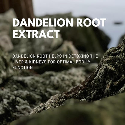Chlorella, L - glycine, Dandelion Root. Enchances Immune Function, Gut Health. Aids in reducing inflamation. Alkaline Body Detox from Heavy Metals, aids Liver and Kidney Health. 60 Capsules