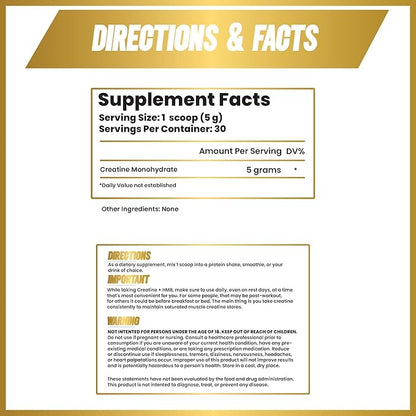 Creatine Powder for Men - Creatine for Men - Muscle Builder for Men - Creatine - Creatine Monohydrate - Creatine Powder - Creatine Monohydrate Powder - Creatine Monohydrate for Men - 30 Servings