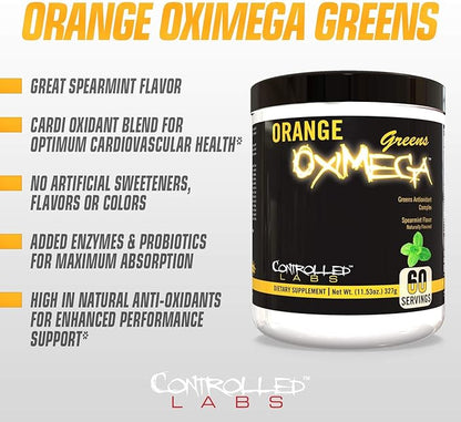 Controlled Labs Orange OxiMega Greens Spearmint -- 0.72 lb