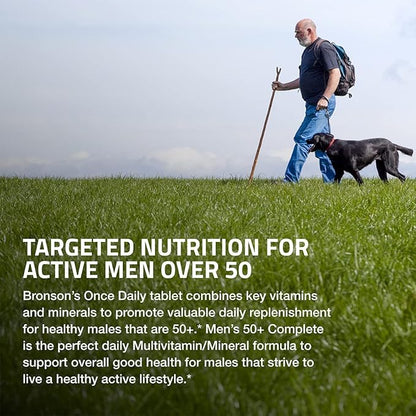 Bronson ONE Daily Mens 50+ Complete Multivitamin Multimineral, 360 Tablets