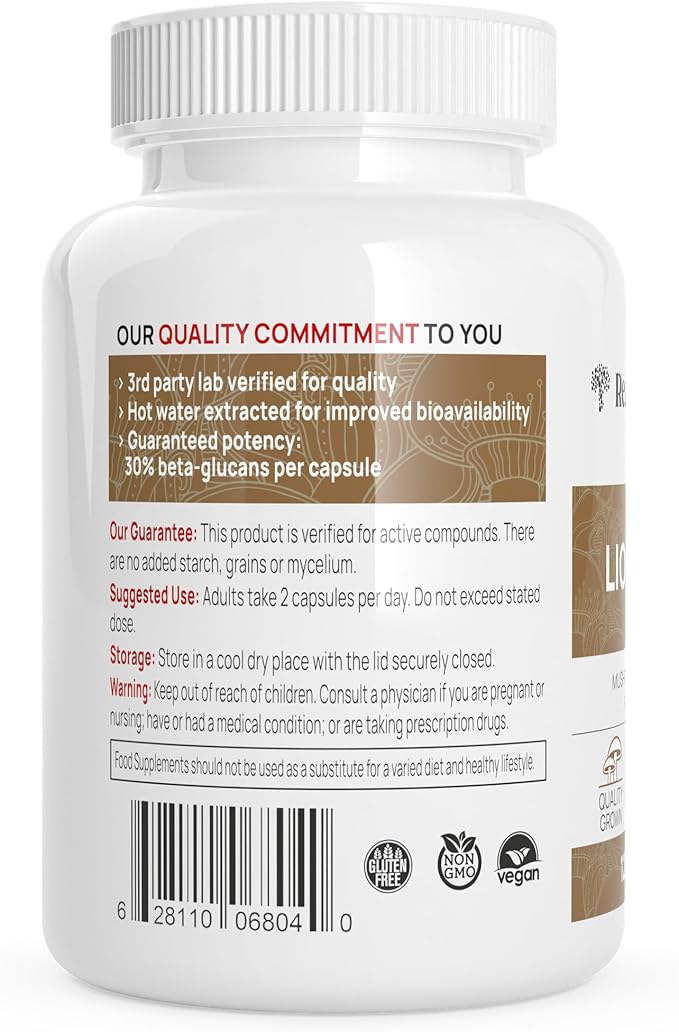 Lions Mane Mushroom Cognition Capsules (120 Capsules) Lions Mane Mushroom Powder Extract Capsules | Brain Supplement, Brain Vitamins, Focus Supplement