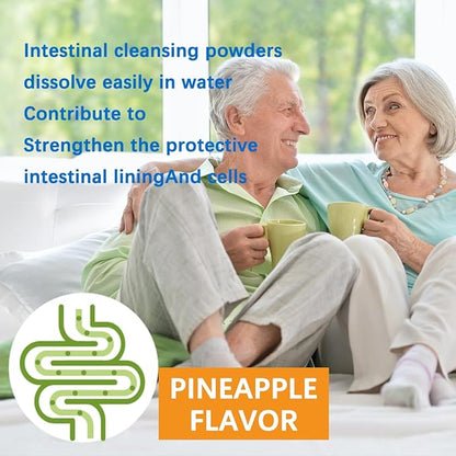 EUSNM Natural Colon Cleanse & Detox,Advanced Gut Cleanse Detox for Women & Men,Detox Powder with Digestive Enzymes & Probiotics, 38 Servings