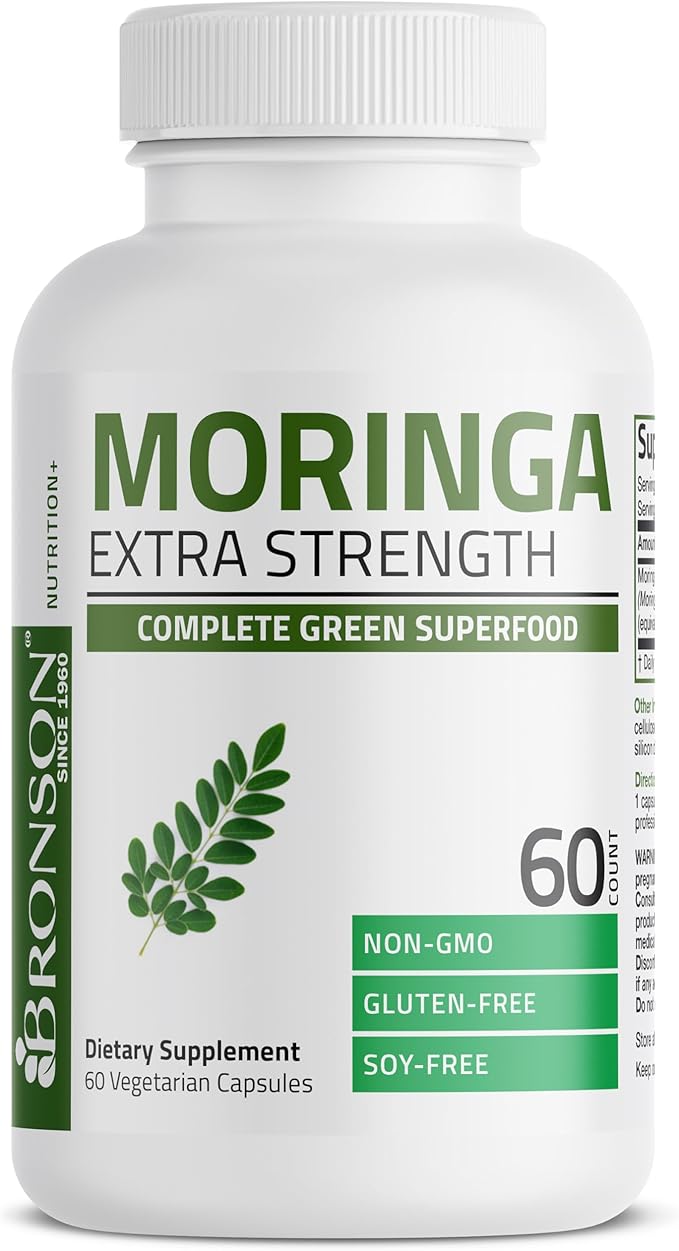 Bronson Morgina Extra Strength Complete Green Superfood, Non-GMO, 60 Vegetarian Capsules …