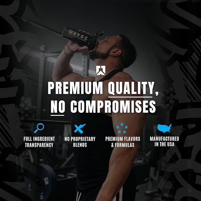 Ryse Loaded Pre Workout Powder Supplement for Men & Women | Pumps, Energy, Focus | Beta Alanine + Citrulline | 390mg Caffeine | 30 Servings (Freedom Rocks)