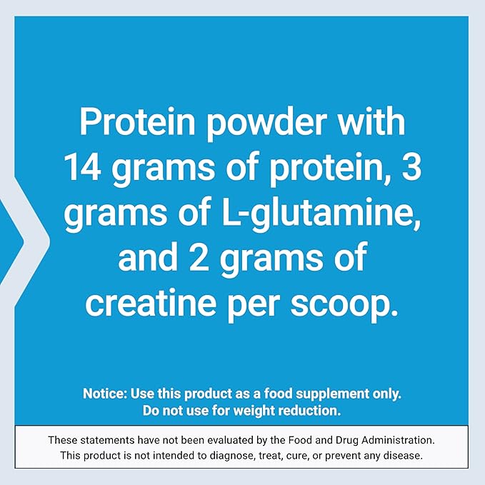 Life Extension Wellness Code® Advanced Whey Protein Isolate (Vanilla), creatine, glutamine, Mix for Muscle Growth & Immune Health, no Sugar Added, Gluten Free, Non-GMO, 454 Grams, 20 Servings