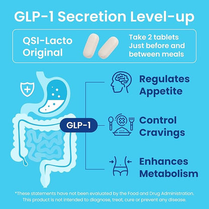 Original 2 Packs, 180 Servings, Naturally Supports GLP-1 Level Elevation, Galactose Included, Gut Health, Prebiotics, Chewable