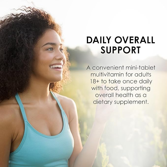 MASON NATURAL Daily Mini Multi Vitamins with Iron, Vitamins A, C, D, E, B1, B2, B3, B6, B12, Folate & Calcium, 100 Day Supply per Bottle (3-Pack)