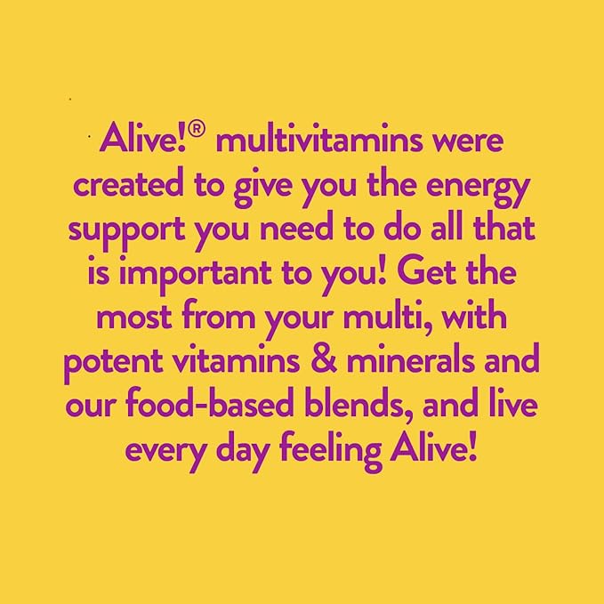 Nature's Way Alive! Max3 Potency Women's Complete Multivitamin, Supports Energy Metabolism, Heart & Bone Health*, with B-Vitamins Including Methylated B12 and Folate, 90 Tablets (Packaging May Vary)