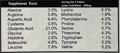 Complete Amino Formula, Build Stronger Muscles and Increase Energy | Amino Supplements 90 Count
