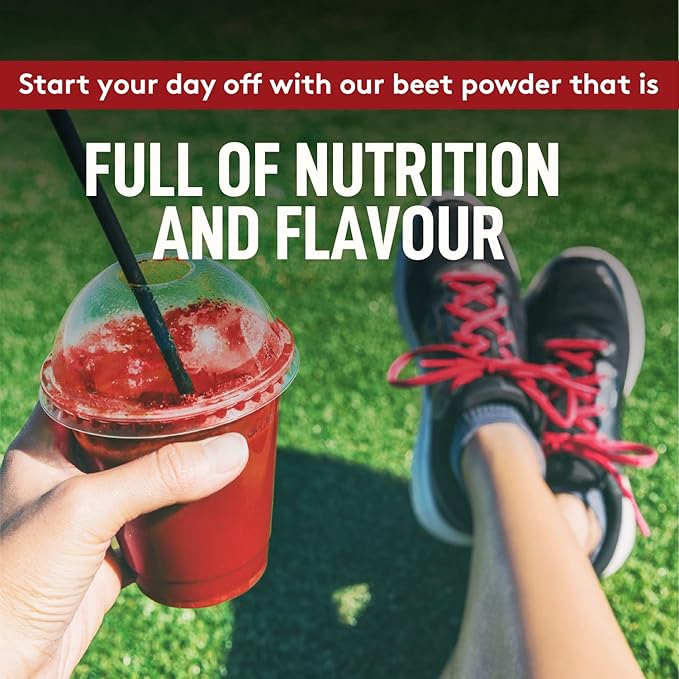 Organic Beet Root Powder, USDA Certified - Nitric Oxide Supplement, Beet Juice Powder Superfood for Healthy Heart, Beetroot Supplement, Beetroot Powder - 225 Servings, 2 lb