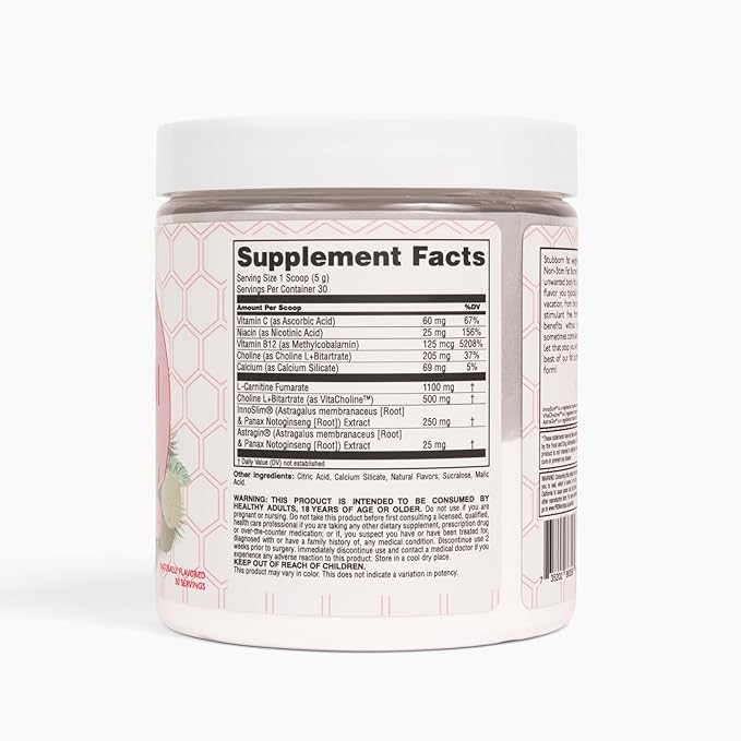 Strong + Sexy Fit, Weight and Diet Support Health Supplement, Caffeine Free Non Stim Drink Powder for Appetite Control and Metabolism Support, Supplements for Women, Guava Colada Flavor, 30 SVG