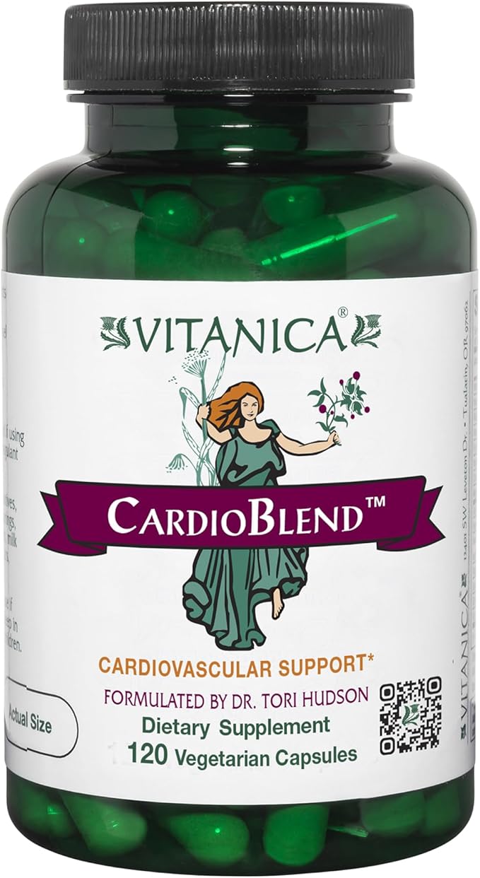 Vitanica, CardioBlend, Cardiovascular Support, Vegan, 120 Capsules