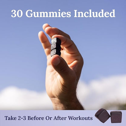 Electrolyte Recovery Gummies™ Blueberry Flavor Hydration Gummies with VitaBlue® Blueberries & Electrolytes - Exercise Recovery, Energy Boost, Replenishment & Antioxidants Non-GMO, Vegan, Gluten-Free