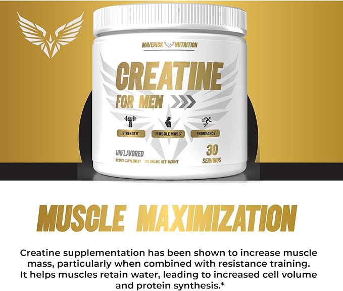 Creatine Powder for Men - Creatine for Men - Muscle Builder for Men - Creatine - Creatine Monohydrate - Creatine Powder - Creatine Monohydrate Powder - Creatine Monohydrate for Men - 30 Servings