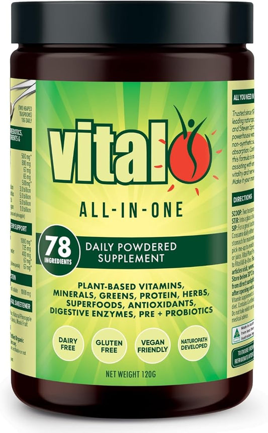 Vital Greens Antioxidant Superfood Powder Natural Multivitamin Formula 120gm / 4.23 oz