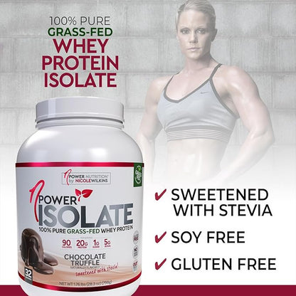 nPower Nutrition Protein Powder for Women, Chocolate Truffle, 100% Grass-Fed Whey Protein Isolate, 20g Protein, Low Carb, 32 Servings
