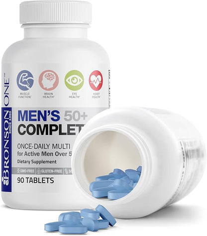 Bronson ONE Daily Mens 50+ Complete Multivitamin Multimineral, 90 Tablets