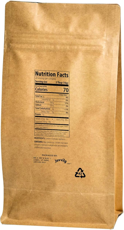 Cricket Protein Powder - 1 lb - No Added Flavor - Mild Taste