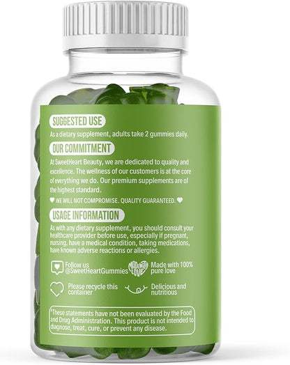 Matcha Green Tea Extract Gummy Vitamin with Green Tea Extract by Sweetheart Beauty. Matcha Energy Gummies. Green Tea Detox and Cleanse. Vegan Friendly, Gluten-Free and Non-GMO. 1 Month Supply.
